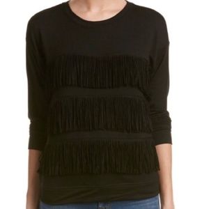 Joie Soft Barata Fringe Sweater - XS
